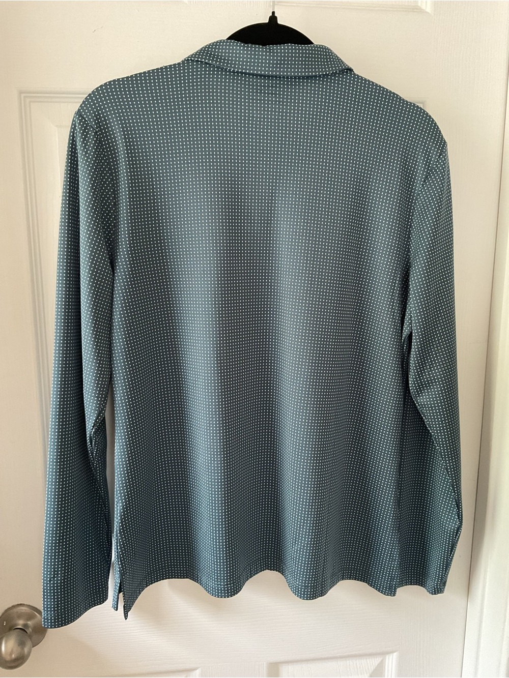 Nike Golf Dri-FIT Women’s Long Sleeve Polo Blue Athletic Top Size L - Picture 5 of 7